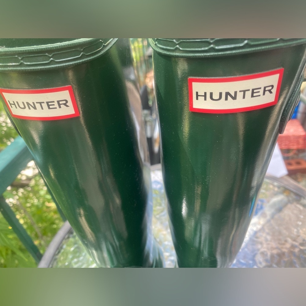 Hunter Dark Green Waterproof Boots